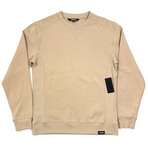 Legends Mens Sweatshirt Highland Crew Sz Small Performance Gym River Rock Khaki